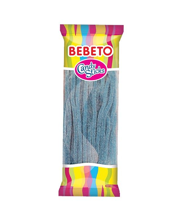 Photo Bonbons Candy Stiks – Framboise – Végétarien – Fabriqué avec du Vrai Jus de Fruit – Bebeto – Halal – Sachet 180gr - Bebeto