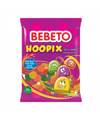 Photo Bonbons Hoopix – Fabriqué avec du Vrai Jus de Fruit – Bebeto – Halal – Sachet 80gr - Bebeto