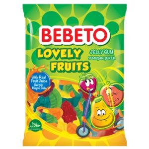 Photo Bonbons Lovely Fruits – Fabriqué avec du Vrai Jus de Fruit – Bebeto – Halal – Sachet 80gr - Bebeto