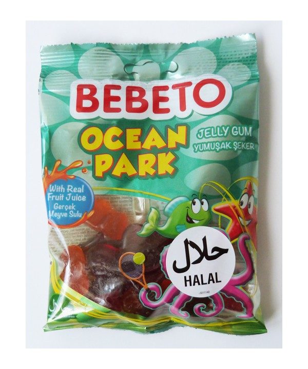 Photo Bonbons Ocean Park – Fabriqué avec du Vrai Jus de Fruit – Bebeto – Halal – Sachet 80gr - Bebeto