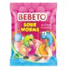 Photo Bonbons Sour Worms – Fabriqué avec du Vrai Jus de Fruit – Bebeto – Halal – Sachet 80gr - Bebeto