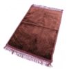 Photo Grand tapis épais antidérapant avec motif Arabesque – Marron -
